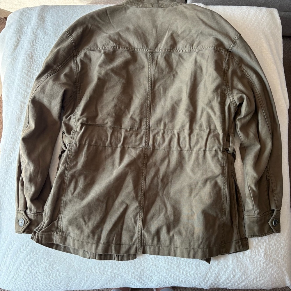 Free People Army “In Our Nature” Cargo Jacket Olive Green Utility Size S - Picture 6 of 9